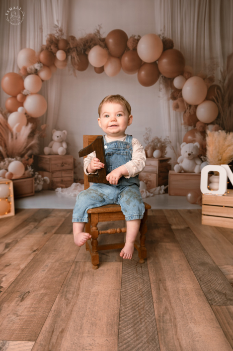Photo Anniversaire - Smash the cake Nounours