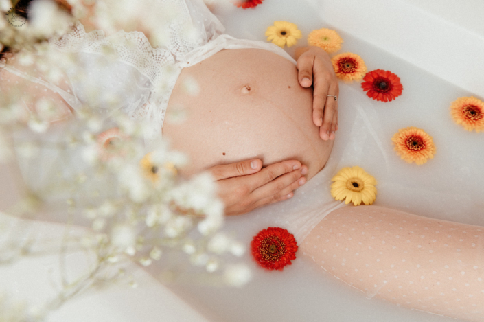 Bain de lait grossesse
