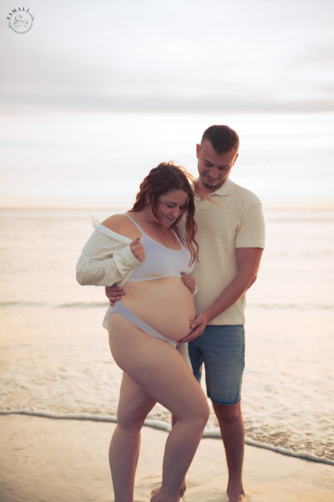 Shooting grossesse plage
