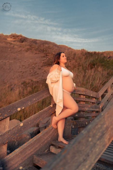 Shooting grossesse plage